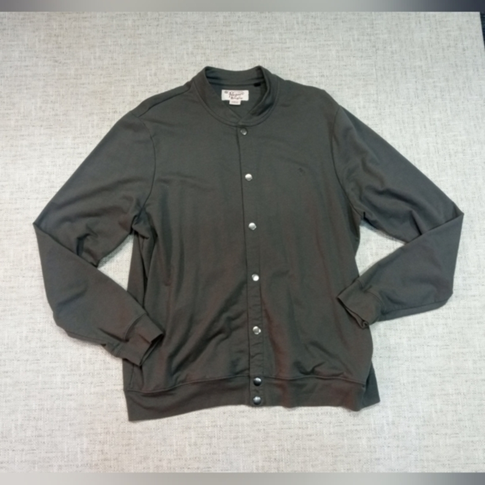 Penguin by Munsingwear Size XL Men's Grey Button Up Sweater Jacket‎